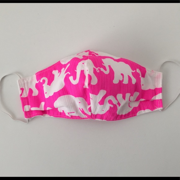 NEW HANDMADE LILLY PULITZER TUSK IN THE SUN FABRIC MASK - Picture 1 of 3